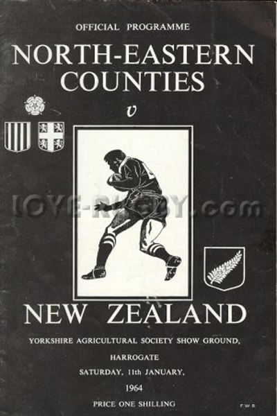 1964 North-Eastern Counties v New Zealand  Rugby Programme